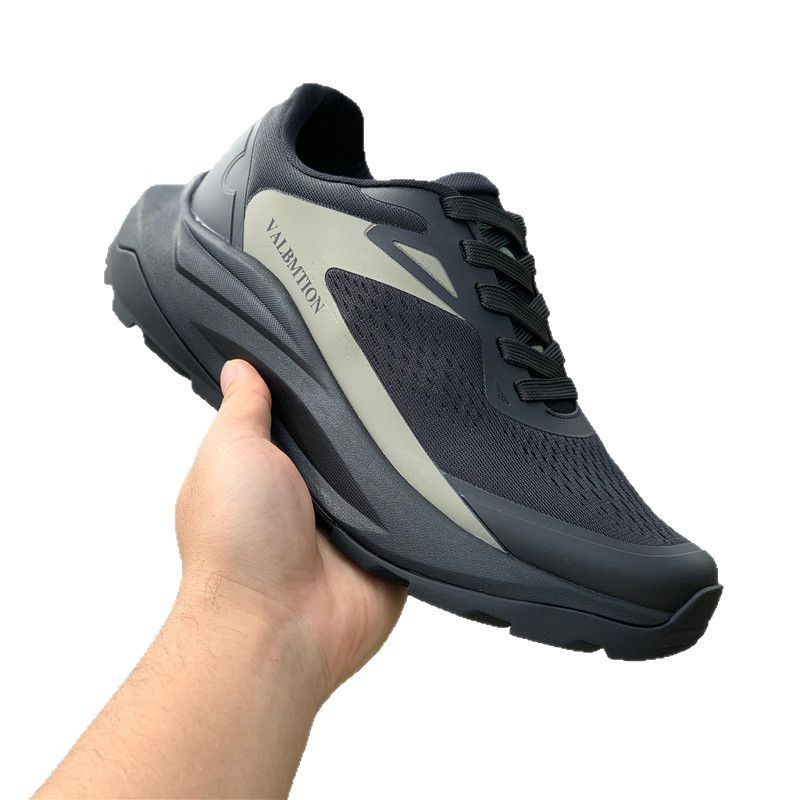 Spring 2025 New Men's Breathable Mesh Fly Woven Foam Lightweight Thick Soft Sole Running Casual Sports Shoes_voghion.com