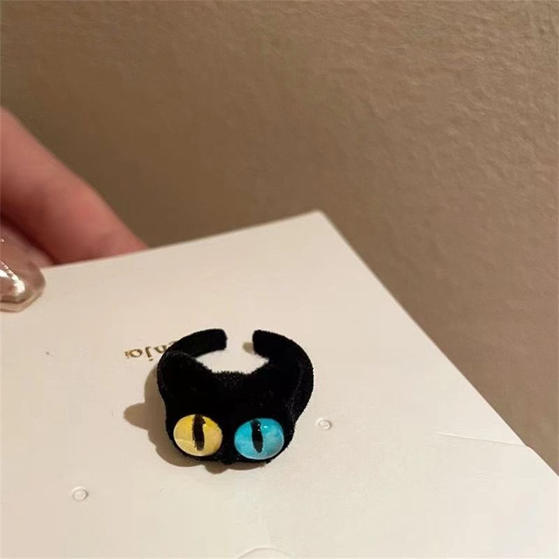 Childlike and Cute Cat Monster for Women's Fashion, Adjustable Opening, Index Finger Ring, Internet Celebrity,_voghion.com