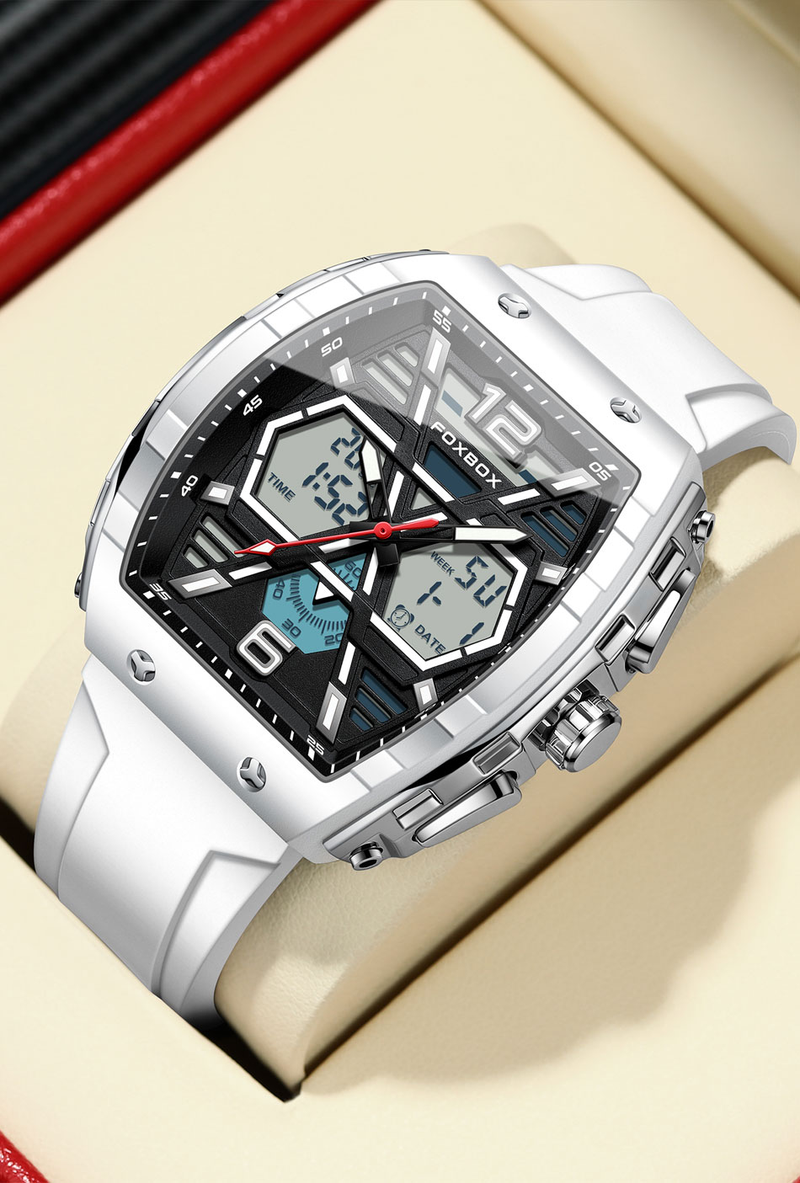 Luksuzne moške ročne ure z LCD zaslonom, svetleča športna moška ura, vodoodporna vojaška kremenčeva moška ura 2023_voghion.com