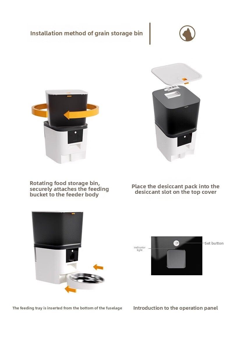Smart Pet Feeder For Cats And Dogs: Automatic With Visual Monitoring, Timed & Quantitative Remote Control_voghion.com
