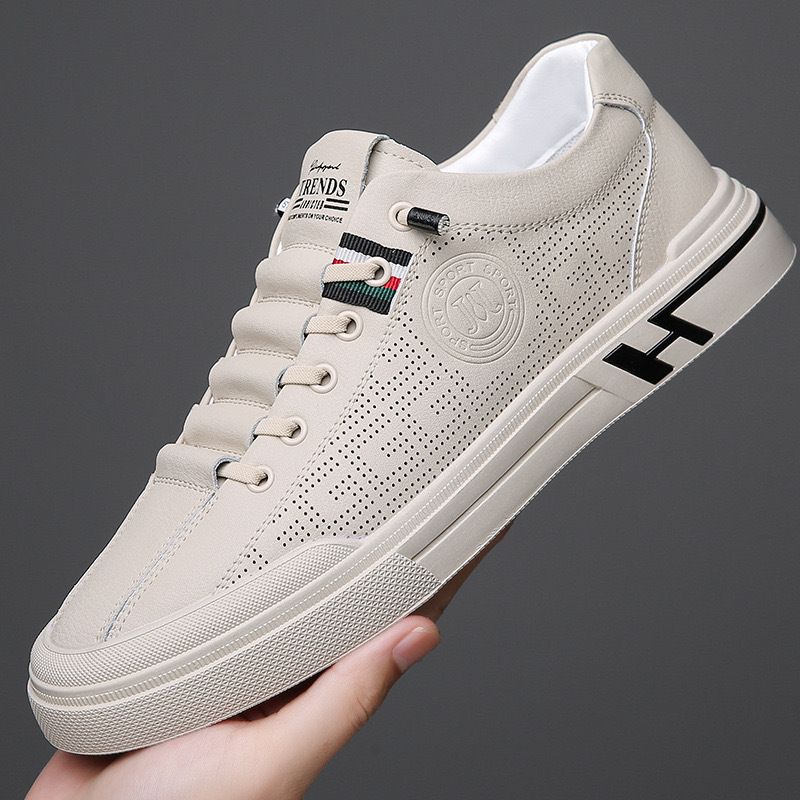 Summer Men's Shoes 2024 New Embossed Breathable Sneakers_voghion.com