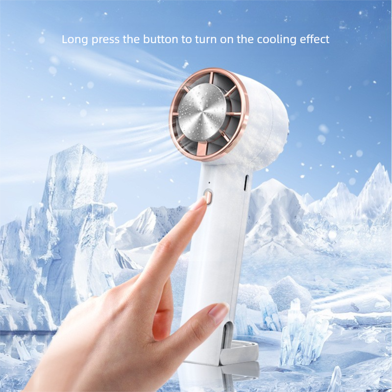 Carabiner Mini Fan - Portable Outdoor, Semiconductor Cooling, 5-Speed Silent USB_voghion.com