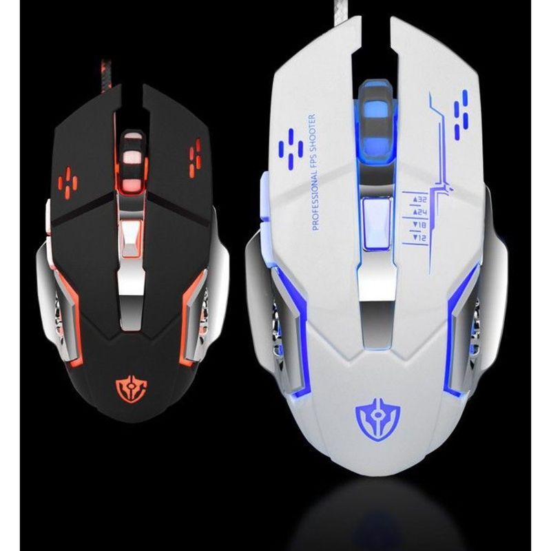 Coole kabelgebundene Maus für PUBG, einstellbares Gaming, programmierbare Makrodefinition, Ein-Tasten-Kombination_voghion.com