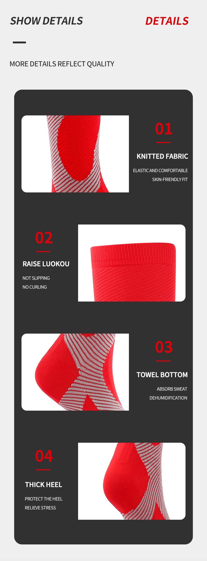 Socks celebrity hot selling nylon compression socks outdoor sports leggings running men and women compression adult socks factory direct sales_voghion.com
