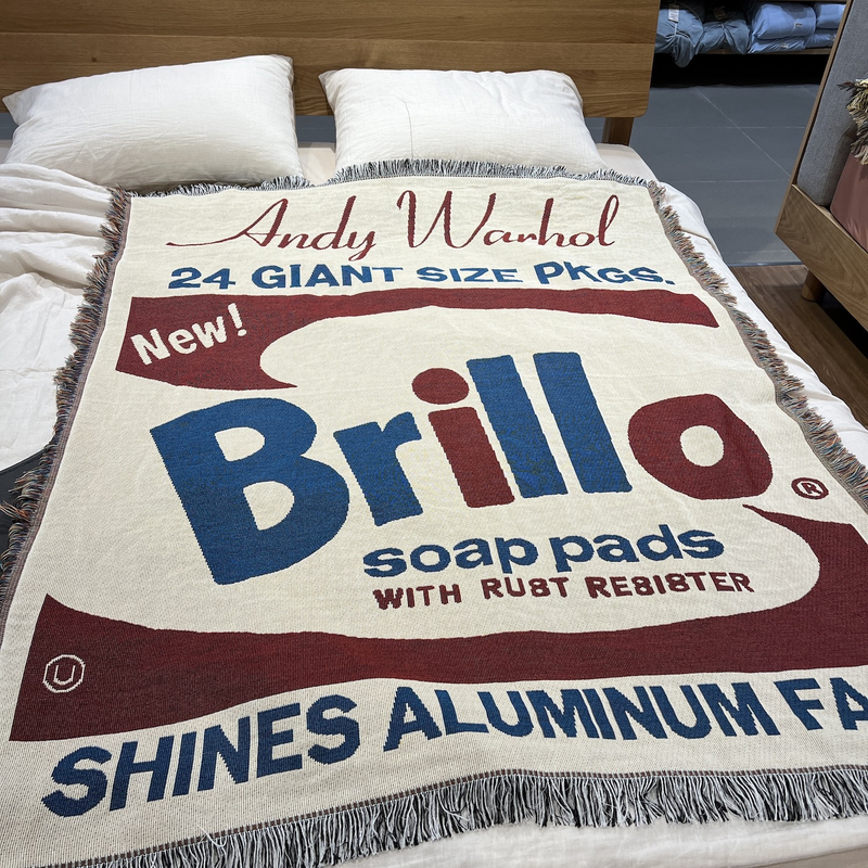 Andy Warhol Brillo Soap dish wall blanket _voghion.com