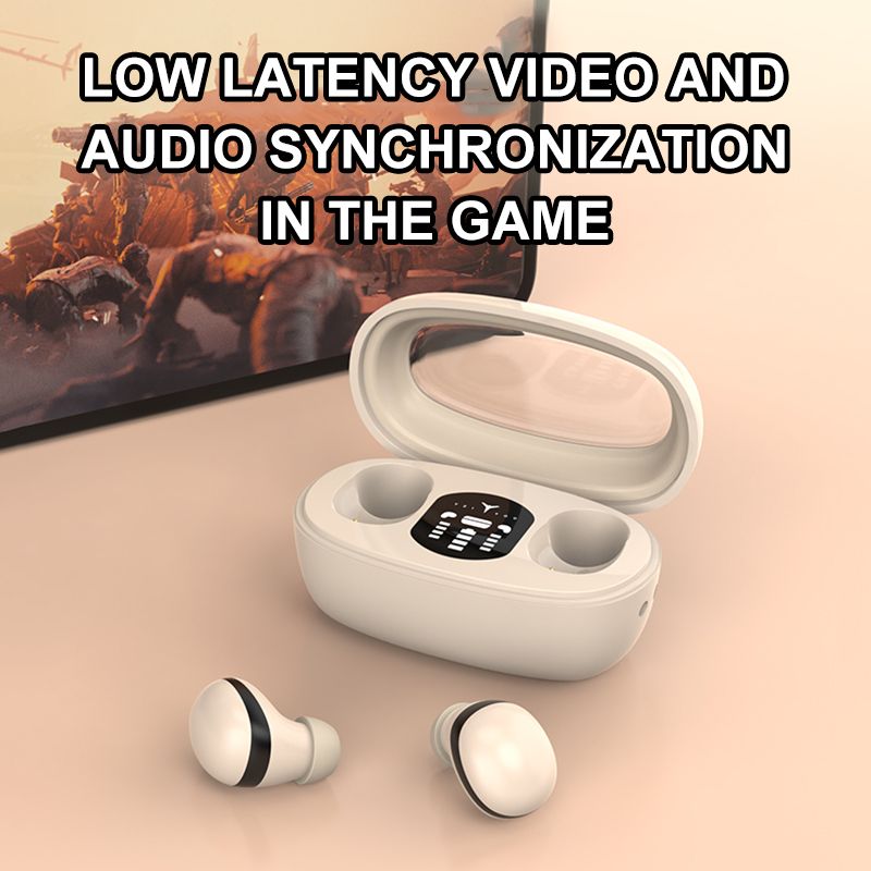 Bluetooth 5.3 Mini Headphones Invisible Earbuds TWS Wireless Headsets HiFi Stereo Sports Noise Reduction Earphones_voghion.com