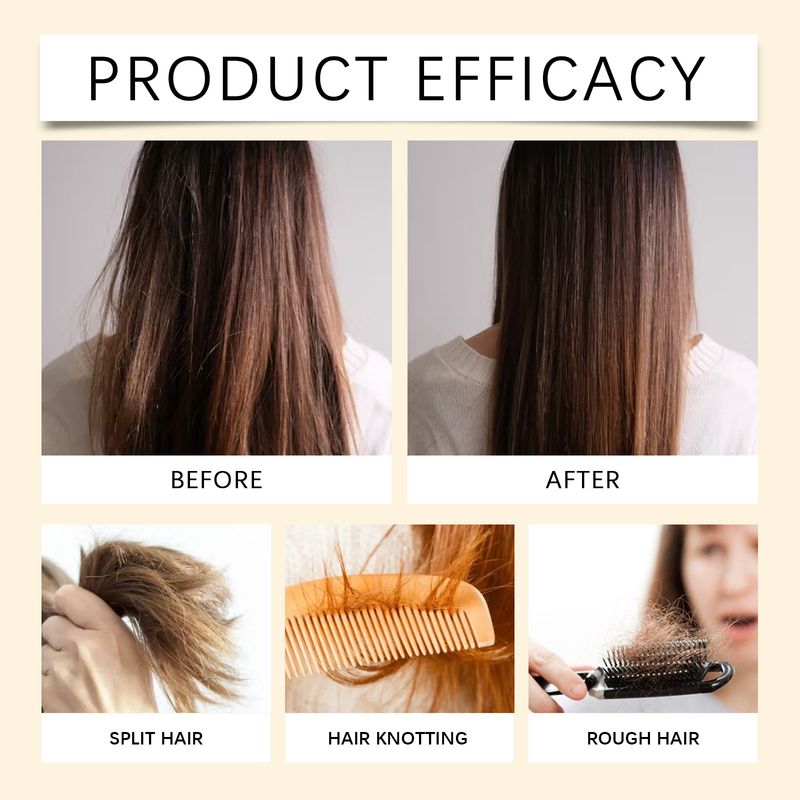 EELHOE Glycerin Nourishing Hair Care Care Kit, Repair Dry Frizzy Hair Care Moisturizing Moisturizing Kit_voghion.com