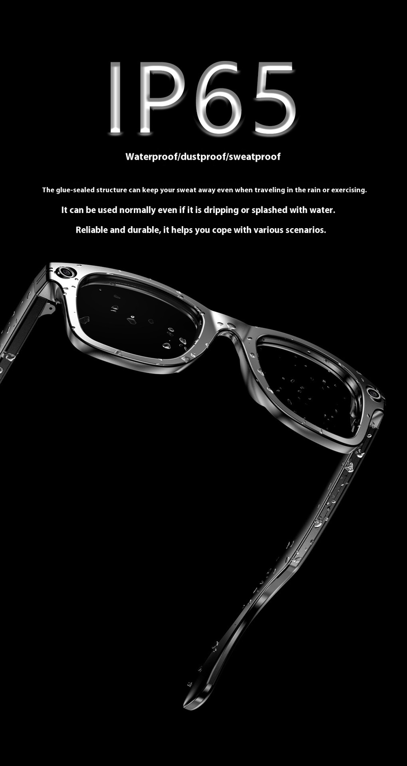 Smart AI Glasses W/Camera, ChatGPT-4.0, IP65 For Work/Travel/Tech Lovers_voghion.com