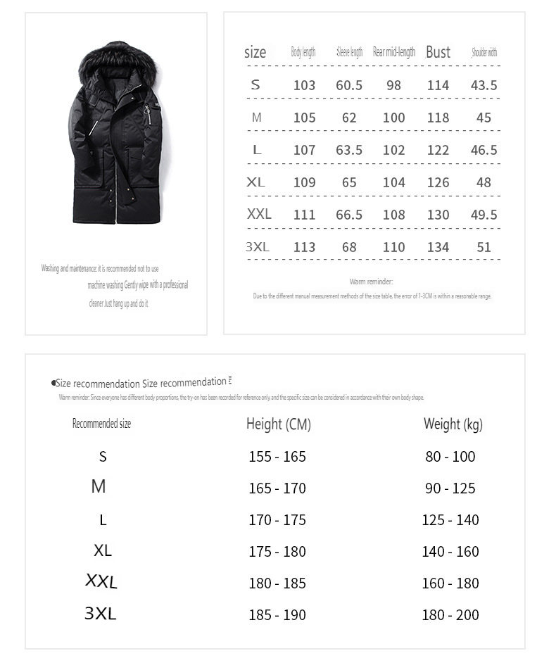 Doudoune longue et épaisse avec grand col en fourrure pour homme, vêtements de travail, grande poche, à capuche, nouvelle collection hiver 2023, 896_voghion.com