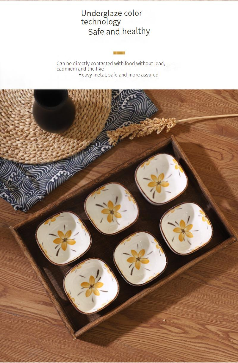Conjunto de 6 tigelas de cerâmica para condimentos, pequenas tigelas para mergulhar molho de soja, 2,5 polegadas, laváveis em micro-ondas, para sushi, bolinhos, panela quente, estilo minimalista_voghion.com