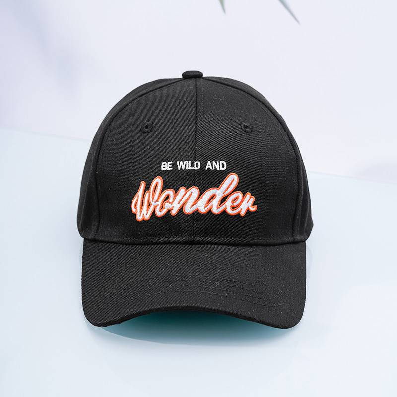 New Embroidered Letter Baseball Cap, Washed Cotton Retro Duckbill Cap, Korean Version Ins Versatile Men's And Women's Sun Hat_voghion.com