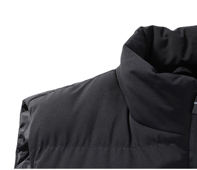 Cross Border Large Size Casual Men's Vest Men's Loose Autumn And Winter Vest Warm Down Cotton Warm Jacket Cotton Clothing_voghion.com
