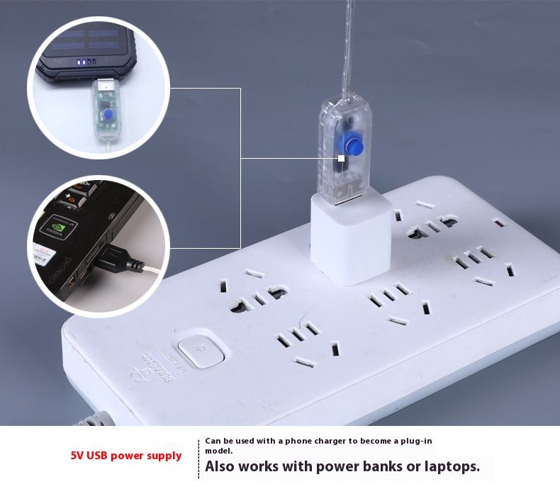 Luci natalizie a LED a forma di ghiacciolo - Design a forma di stella/fiocco di neve/cuore telecomandati, bianco caldo e multicolore, alimentate tramite USB_voghion.com
