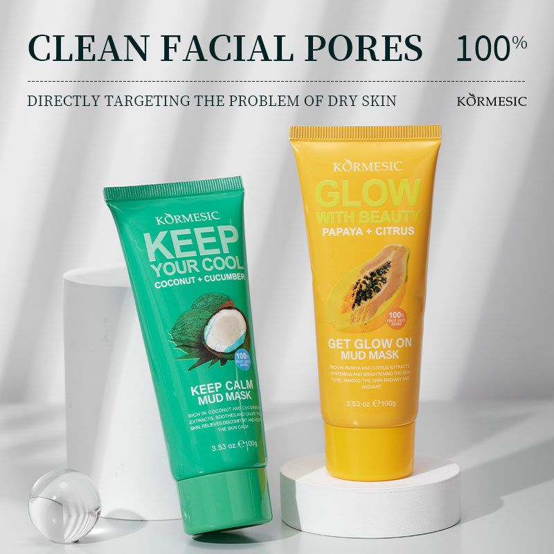 KORMESIC Fruit Purification Pore Mud Mask Mud Film Facial Cleansing Gentle Mask_voghion.com