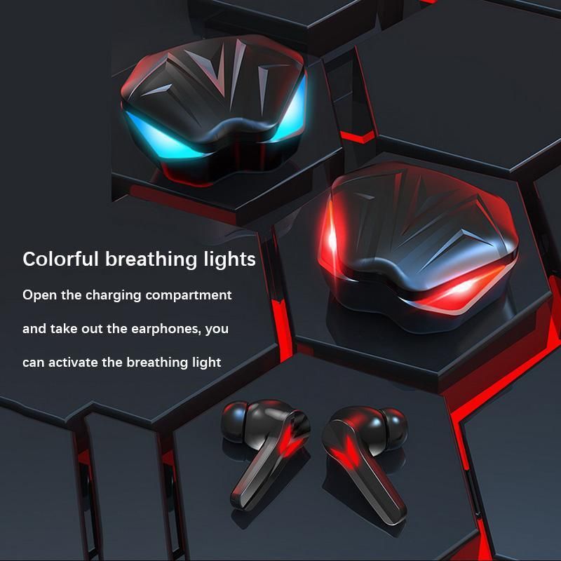 J13 Drahtlose Bluetooth Kopfhörer Digital Display Spiel Mit Niedrigen Latenz In Ohr Licht Wirkung TWS Musik/spiel Modus Umschaltung_voghion.com