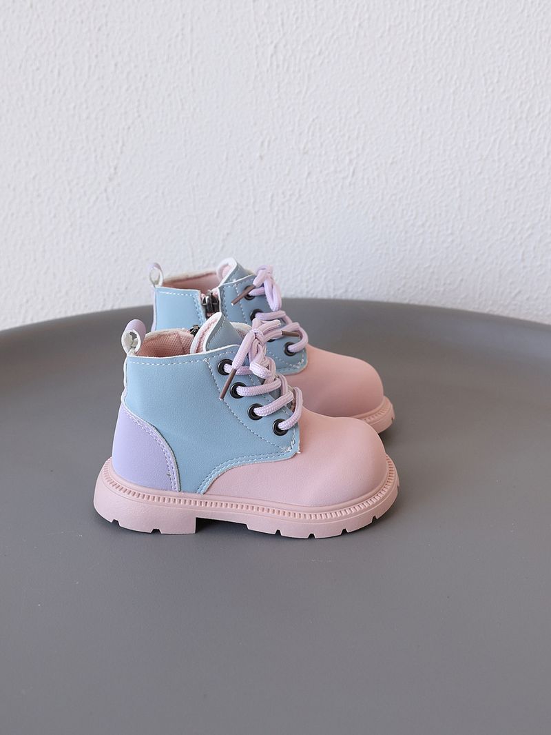 Scarpe da esterno impermeabili per bambine e bambini, in pelle, stile coreano, modello Martin, alla moda, primaverili e autunnali_voghion.com