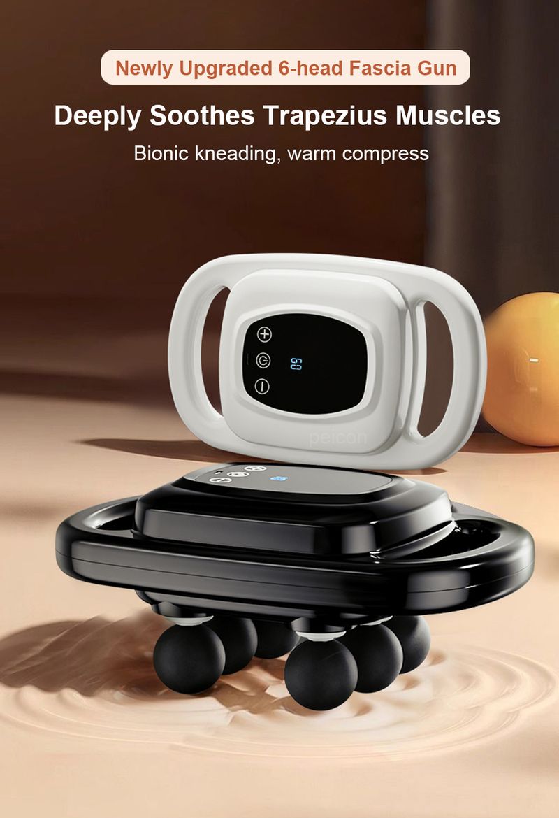 Fascia hatfejű pisztoly izomlazító masszírozó relief test nyak membrán Rob nyaki gerinc masszázs eszköz_voghion.com