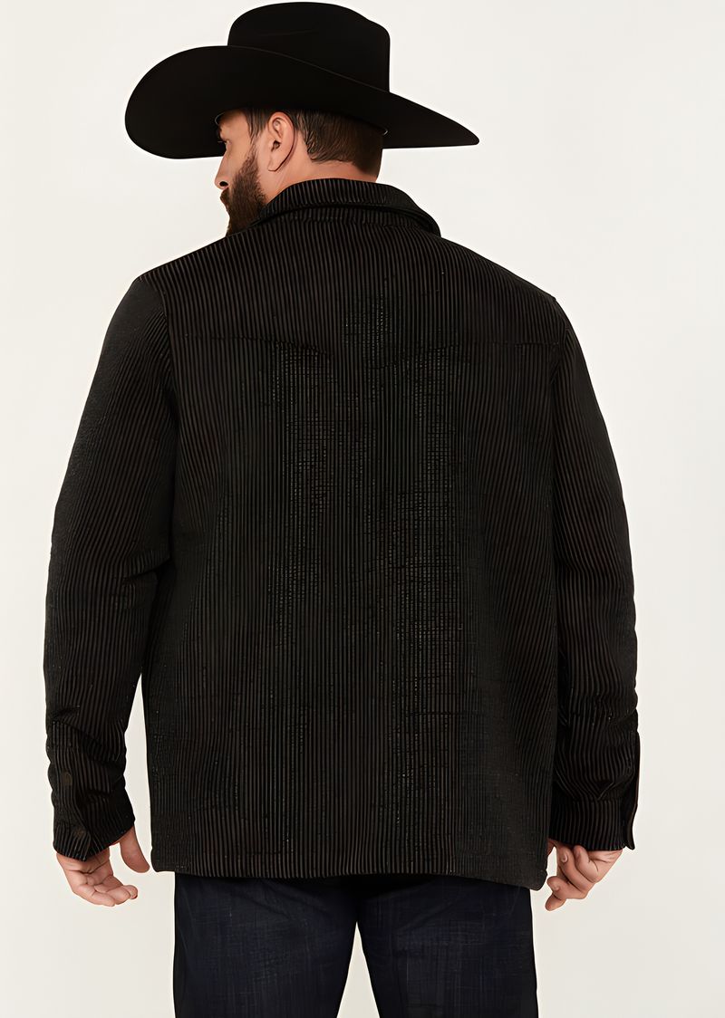 2024 Foreign Trade Men's Loose Fit Spring And Autumn Corduroy Long Sleeve Turn-Down Collar Jacket_voghion.com