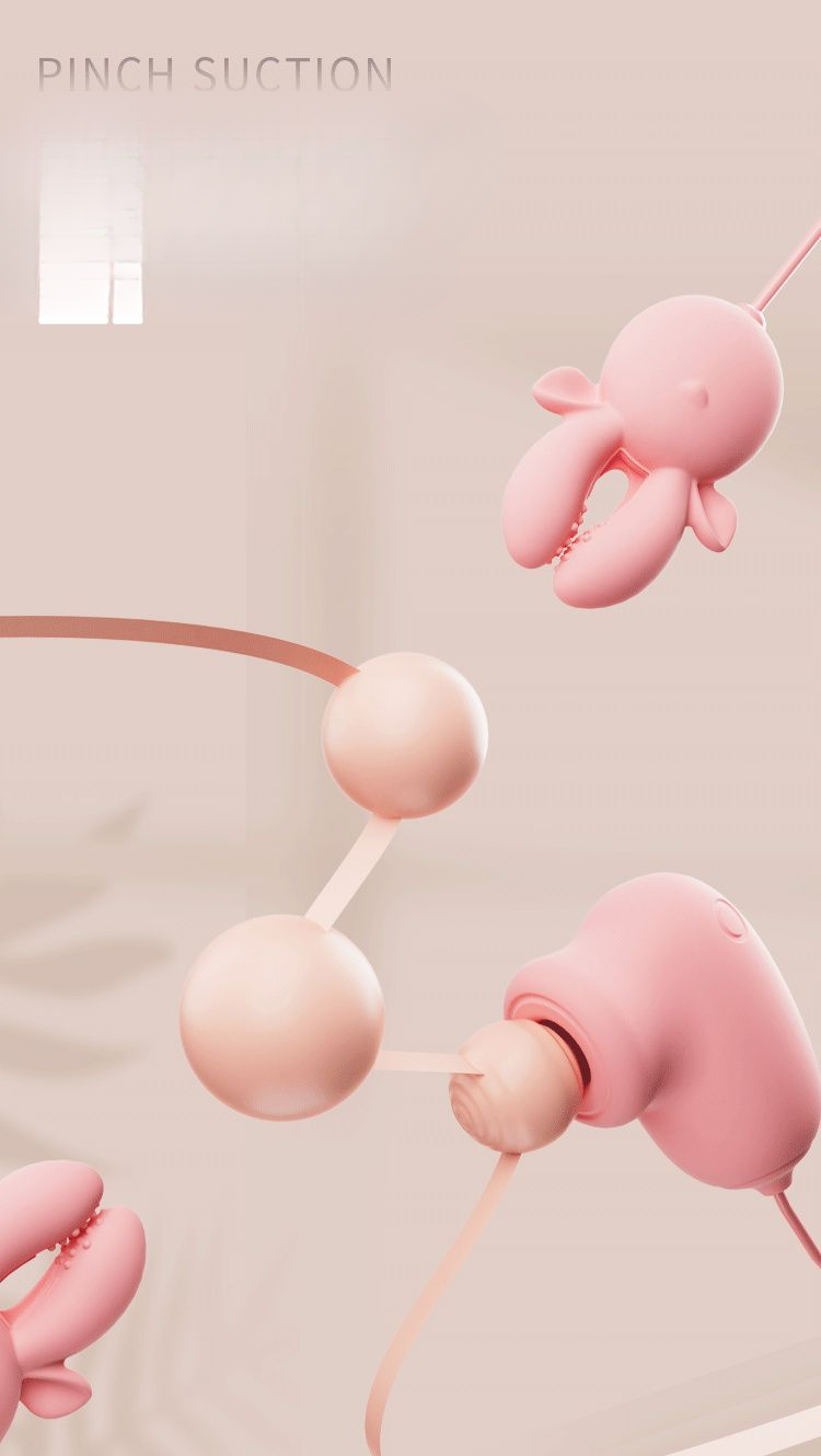 Ji Yu Vibratore Masturbatore Morsetti per Capezzoli Giocattolo Femminile Massaggiatore per Seni Flirtare Prodotti per Adulti Vibrazione Forte_voghion.com