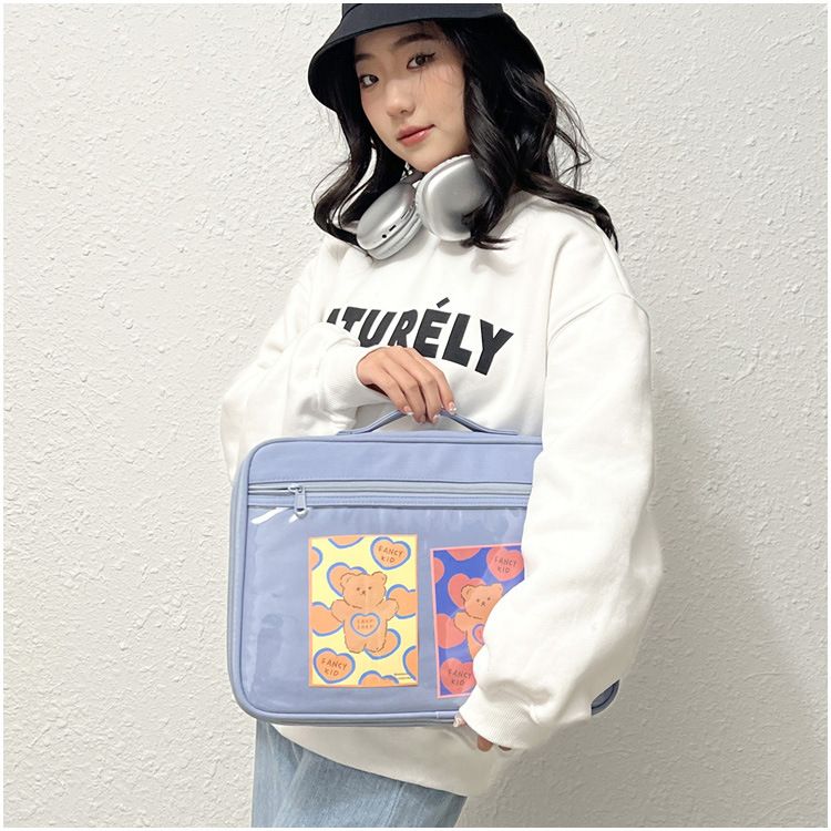 Inner Ins Korean IPad Pro Tablet Storage Transparent Simple Notebook Laptop Bag_voghion.com