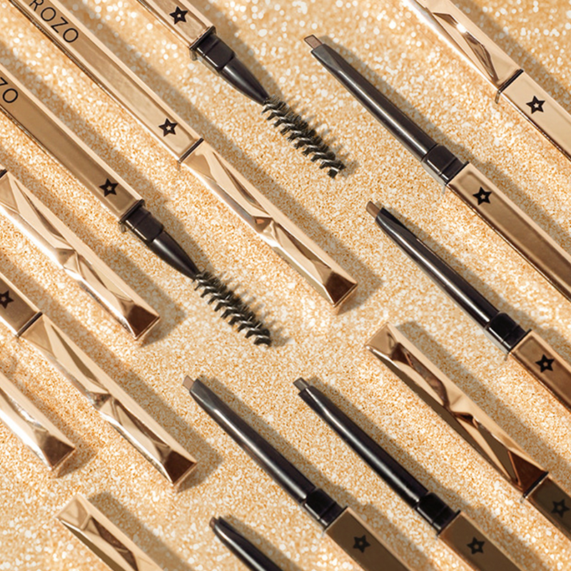 Head Eyebrow Double Pencil Long Lasting Waterproof Black Brown Eye Brow Pen Tint Mascara Enhance Cosmetics_voghion.com