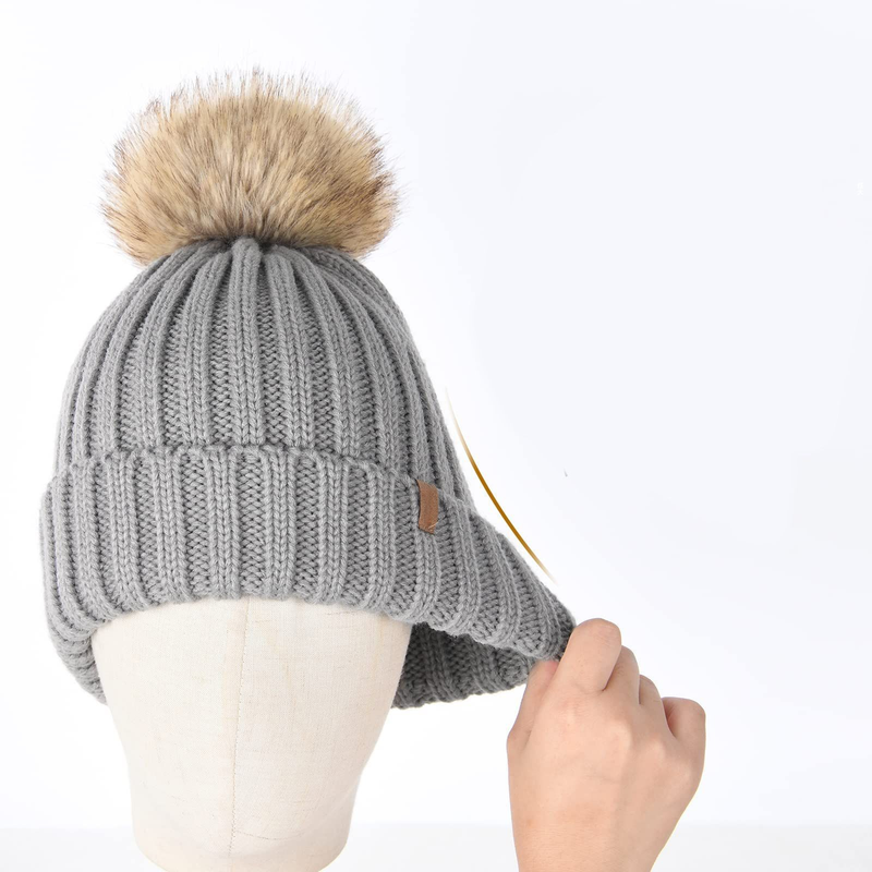 Ovillo de lana tejido para proteger el peinado, gorro sedoso y desmontable para mujer, gorro suelto y cálido, gorro de lana_voghion.com