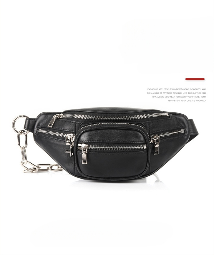 Alexandrian Mini-Internet-Hüfttasche im Designer-Stil, Unisex, berühmte Schaffell-Hüfttasche, Umhängetasche aus echtem Leder, Einzelschulter-Kettentasche_voghion.com