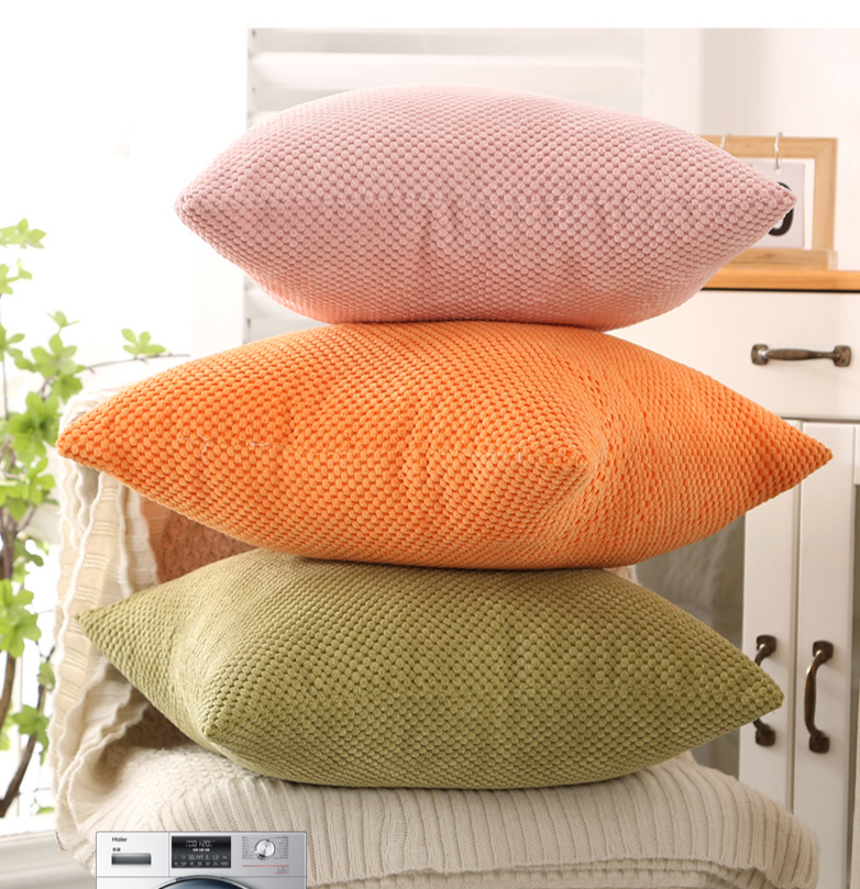 Housse de coussin à pois 3D (12 couleurs)_voghion.com