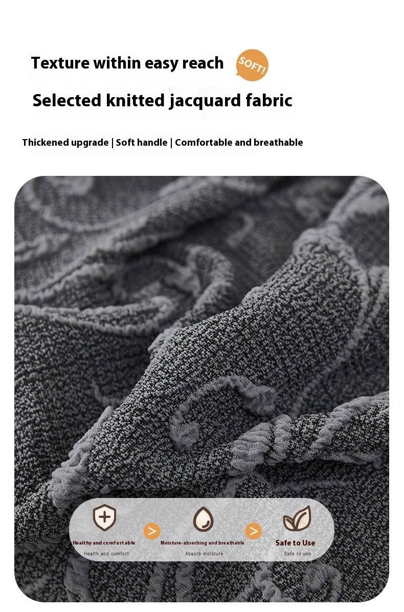Copridivano classico in jacquard floreale con orlo a gonna – Copridivano in maglia elasticizzata per divani senza braccioli (pieghevole, antiscivolo, 5 colori nei toni della terra)_voghion.com