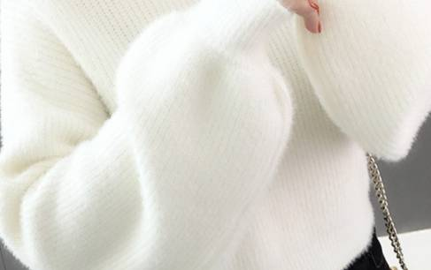 Oversized Lantern Sleeve Sweater – Cozy High-Neck Knit | Boho-Chic & Effortless Warmth_voghion.com