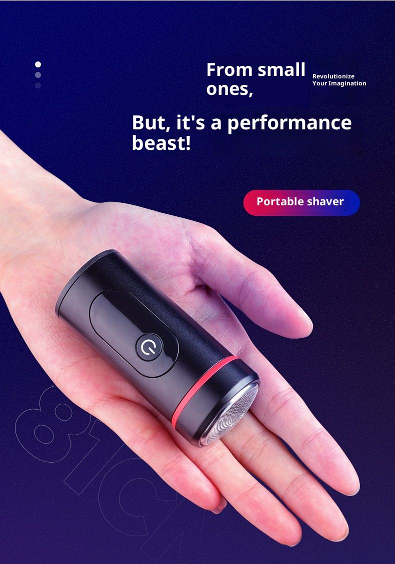 Rasoio elettrico LCD per uomo - Ricaricabile, impermeabile, lame rotanti 4D flottanti, silenzioso (36-45 dB), kit per la cura della persona da viaggio_voghion.com