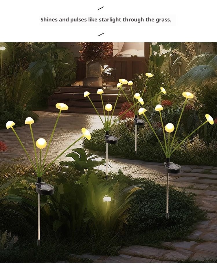 Luci da giardino a LED a forma di medusa alimentate a energia solare: illuminazione decorativa impermeabile per esterni con accensione automatica dal tramonto all'alba e sensore di movimento_voghion.com