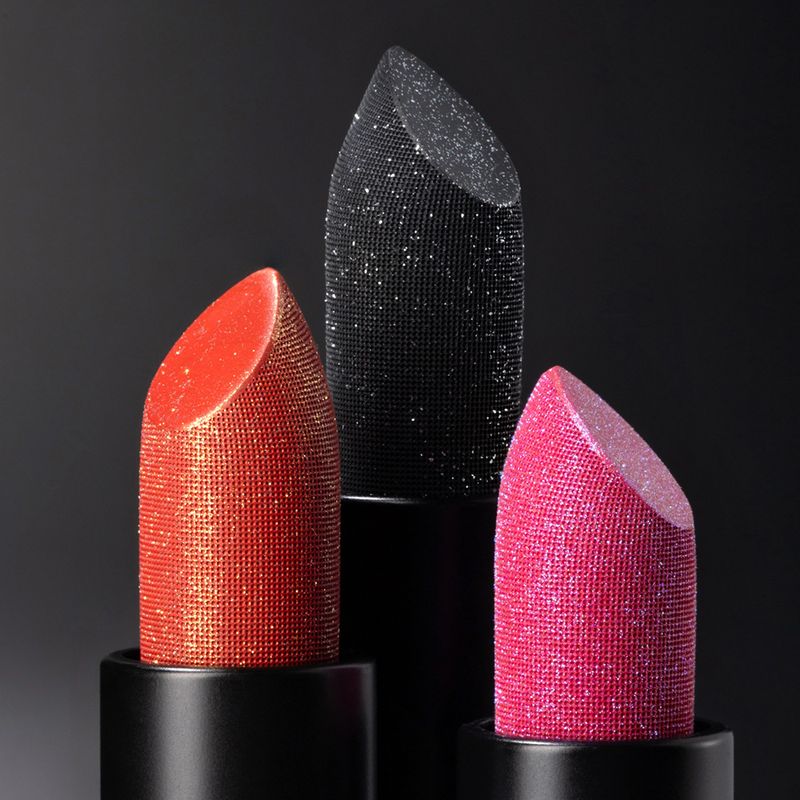 12-color Sparkling Starry Sky Diamond Lipstick, Finely Engraved Sparkling And Lustrous Lip Balm_voghion.com