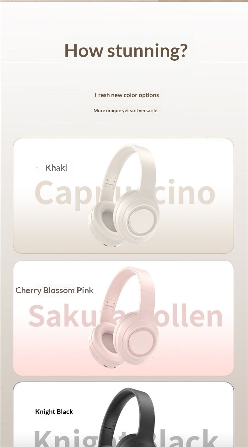 Digitex Digitex 2024 New Over-Ear Wireless Bluetooth Headphones Wired Microphone For Computers, Compatible With Sony Xiaomi 1456_voghion.com