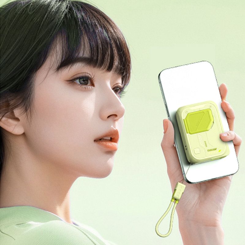 20000 MAh Portabl Bank, Wirlss Magntic Powr Bank With USB-C Cabl, Fast Charging Extrnal Battry For Samsung_voghion.com