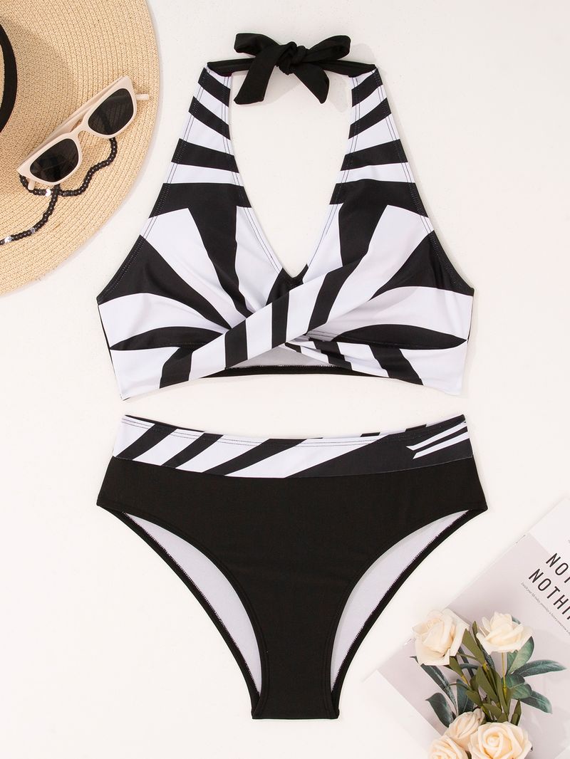 Women's Clothing New Swimsuit Multi Color Optional Chest Bikini Swimsuit Two Piece Set_voghion.com