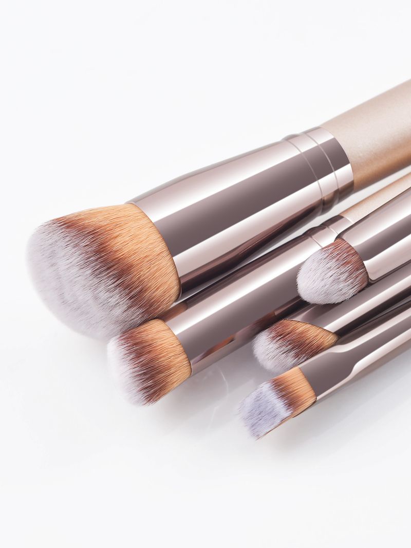 5 champagne gold makeup brush set makeup tools eyebrow brush 170 loose powder GUJHUI_voghion.com