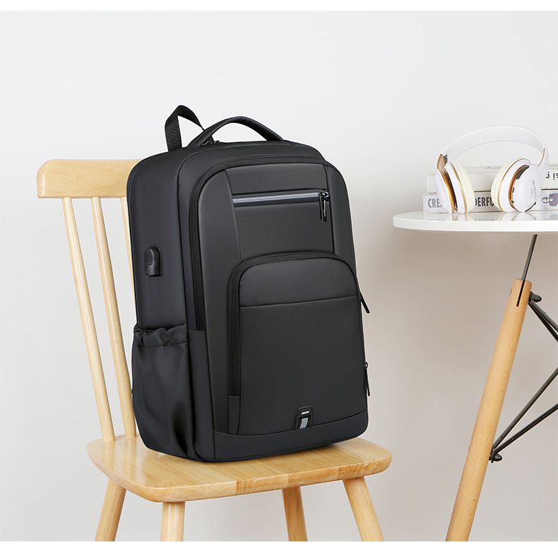 Handheld dual-purpose computer backpack, business waterproof, charging, commuting reflective, large capacity, travel men_voghion.com