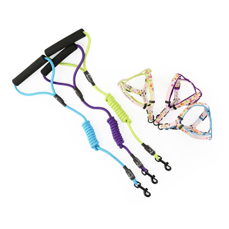 Nuevo y colorido arnés de pecho ajustable para perros pequeños y medianos._voghion.com
