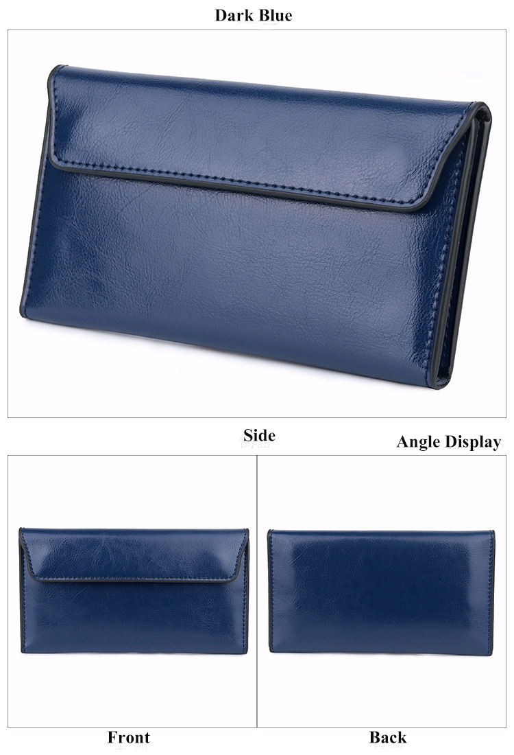 Εξαιρετικά λεπτό γυναικείο πορτοφόλι μεγάλης χωρητικότητας, μοντέρνος, απλός και πολυλειτουργικός γυναικείος συμπλέκτης_voghion.com