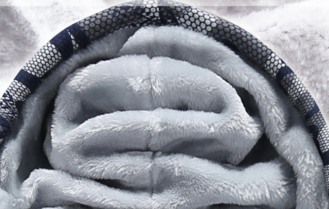 Herretøj Vinter plus fleece hættetrøje med hætte to sæt afslappet sport grænseoverskridende camouflage langærmet cardigan hættetrøje_voghion.com