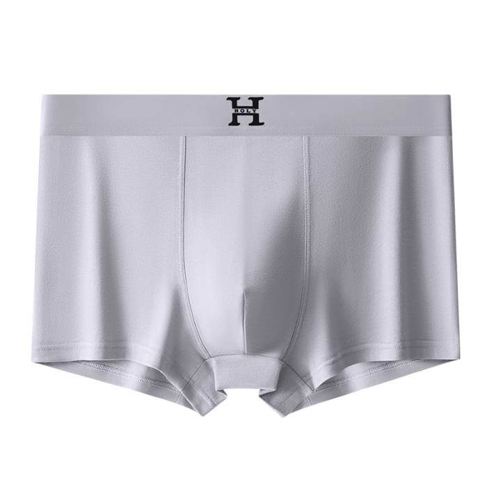 4 PCS Boxer Shorts grouss Gréisst nahtlos Kotteng Datei Männer Boxer Shorts Summer dënn Sektioun Gréisst: L-4XL_voghion.com