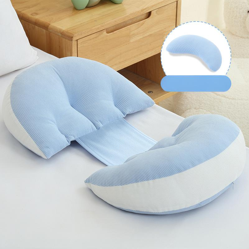 Oreiller pour femmes enceintes, protection de la taille, oreiller de couchage latéral, soutien du ventre, oreiller de couchage latéral en forme de U, oreiller spécial pour dormir pendant la grossesse_voghion.com