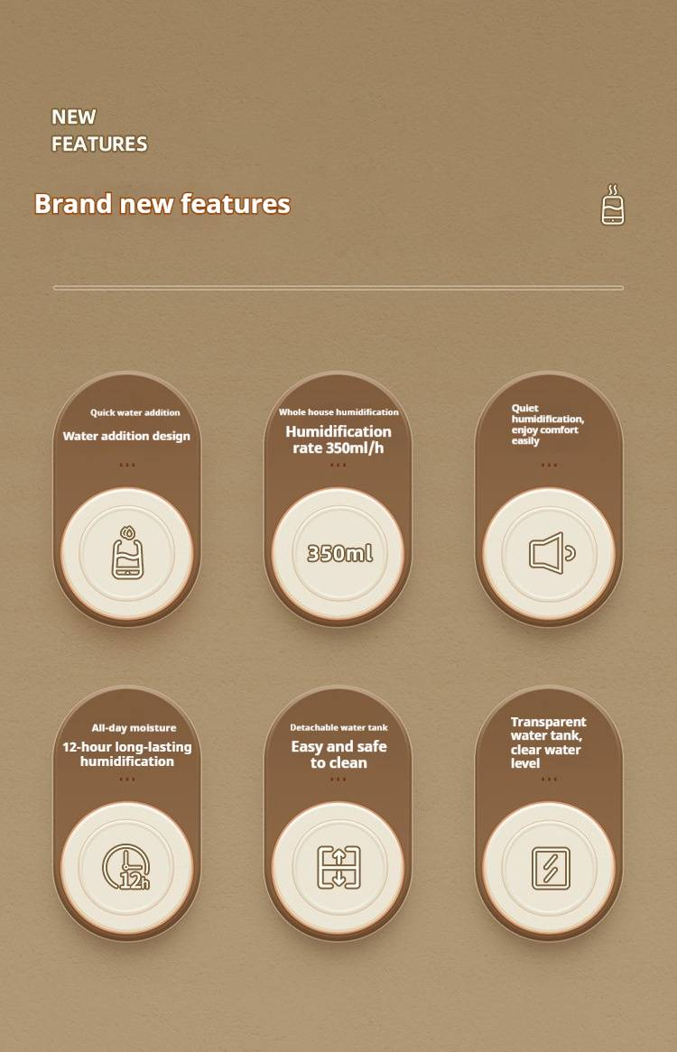 Powerful Ultrasonic Humidifier - 6L Large Capacity, Quiet Operation, Top-Fill Design With Aromatherapy Function For Home & Office Use_voghion.com