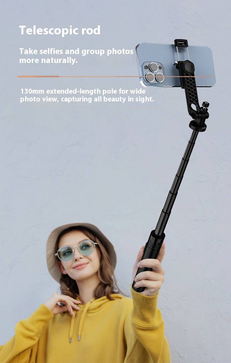 Professionelles 4-Bein-Stativ mit zwei LED-Leuchten und Bluetooth-Fernbedienung, 130 cm verstellbarer Telefonhalter für Vlog/Live-Streaming_voghion.com