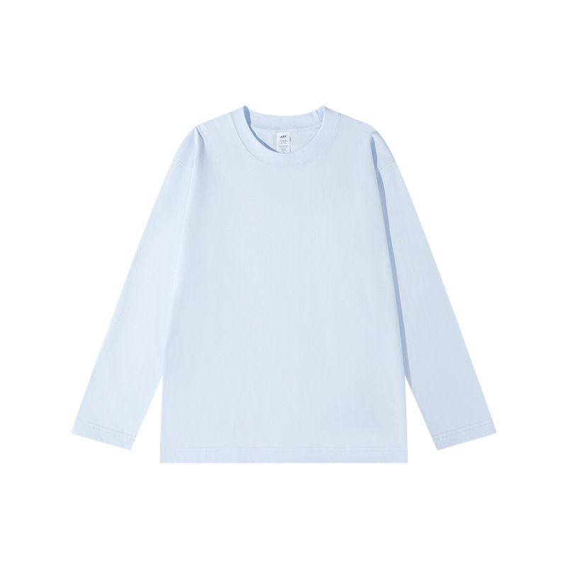 Maglia Yellow Bird | Nuova maglietta autunnale a maniche lunghe in puro cotone 230g, scollo tondo, tessuto bianco sul fondo, per uomo_voghion.com