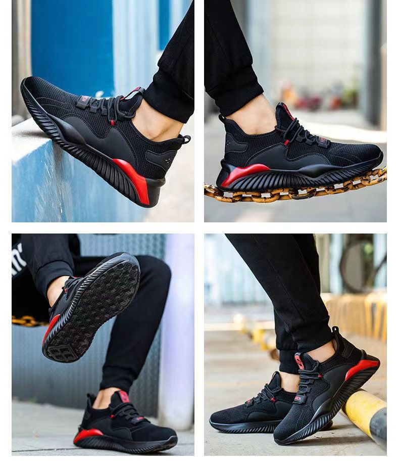 Arbeitsschutzschuhe Schlagfeste und durchstichfeste Sicherheitsschuhe Atmungsaktive, leichte, rutschfeste und verschleißfeste Baotong-Schuhe aus Stahl_voghion.com