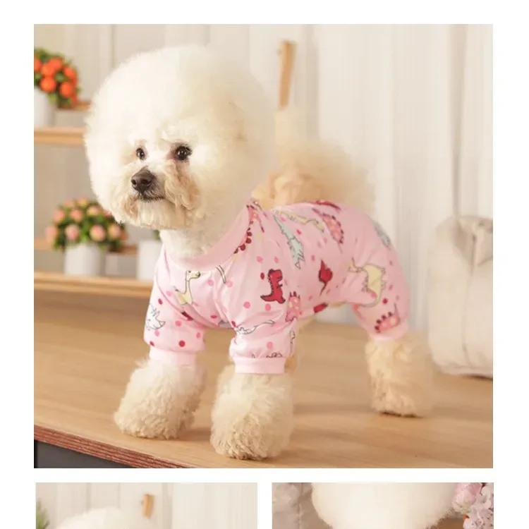 Hundepyjama aus Baumwolle, Dinosaurier von PawParty Store_voghion.com