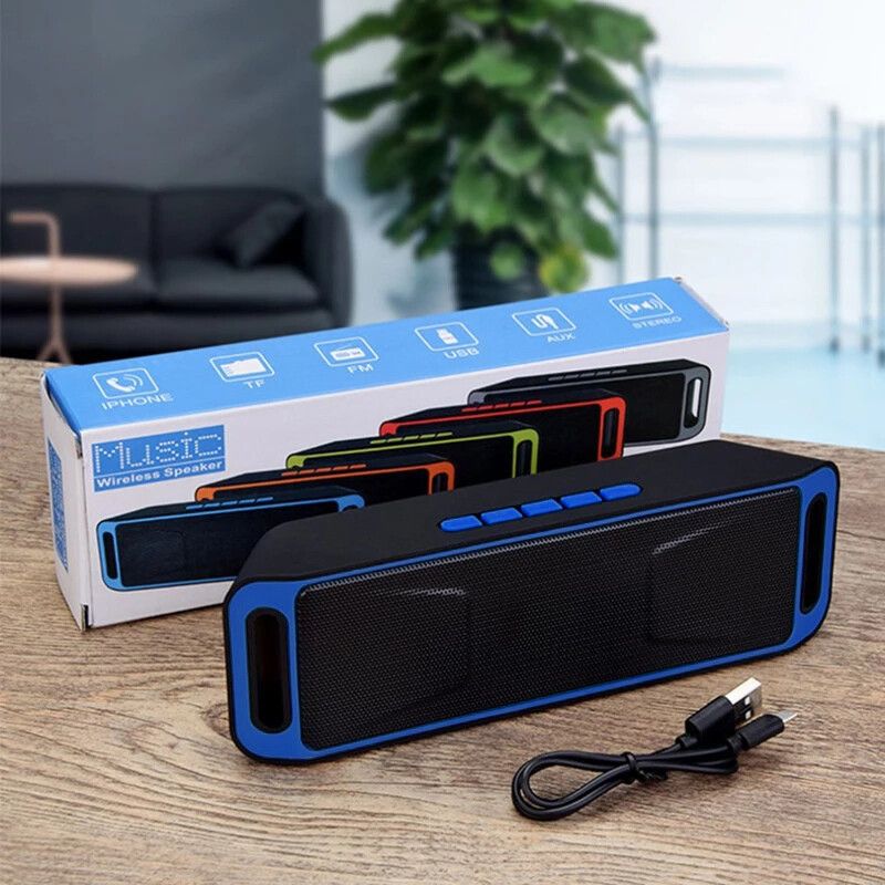 Enceinte Bluetooth stéréo portable USB/TF, basses sans fil, pour l'extérieur et l'intérieur_voghion.com