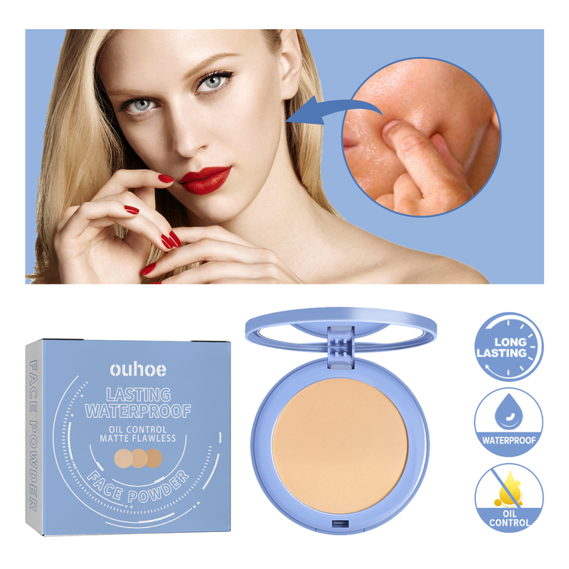 OUHOE nu are timp, rezistent, greu de demontat, pudră de machiaj, pudră naturală, ușoară, respirabilă, fixată_voghion.com